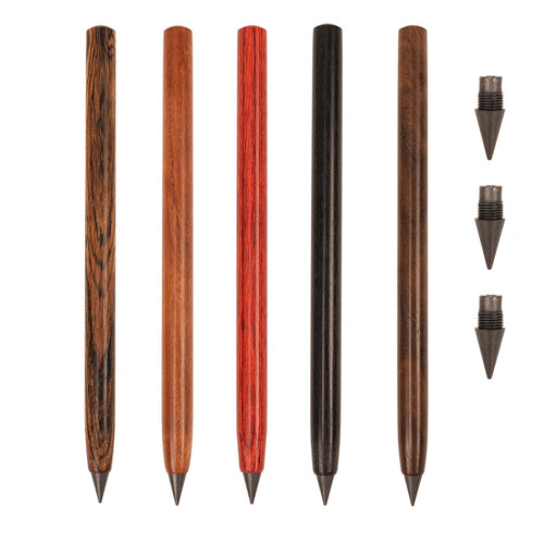 Natural Wooden Writing Pen with Replaceable Metal Tip | Handmade Solid Wood Signature Pen | Elegant Office & Gift Pen